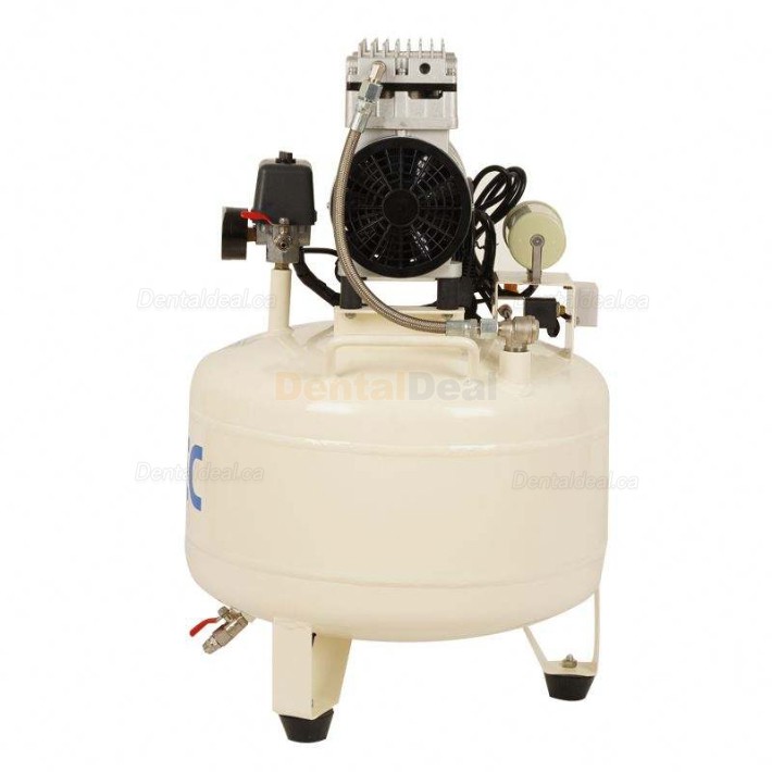 Dynamic AT80-38 0.75kW/1HP Dental Silent Oil-free Air Compressor 30L Tank